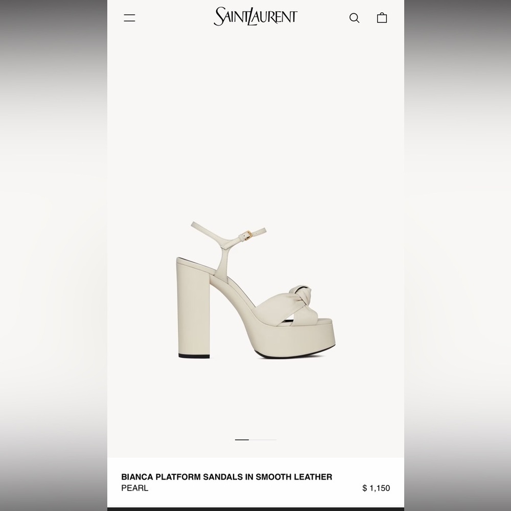 Saint Lauren Bianca Platform sandals - Picture 12 of 12
